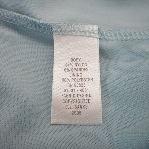 CJ Banks Womens Plus size 1X Teal Floral Top with Lace Overlay 3/4 Sleeve Blouse - Picture 8 of 10